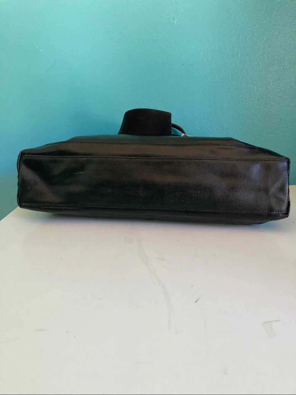 Jack Spade Warren Street Canvas Briefcase Messenger Bag Black Laptop